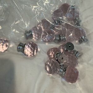 Pink Crystal Knob Glass Set -17